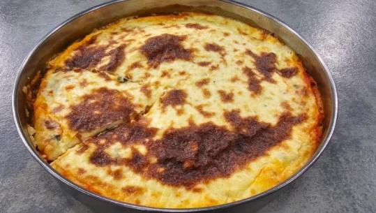 Lakër me oriz dhe beshamel në furrë, super recetë plot shije nga zonja Albana