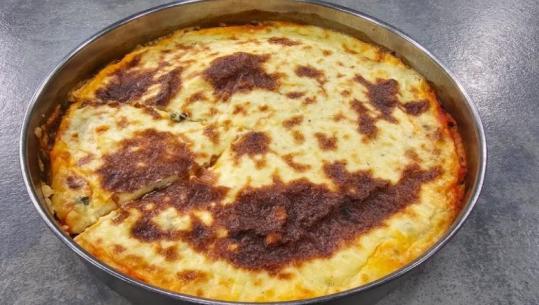 Lakër me oriz dhe beshamel në furrë nga zonja Albana