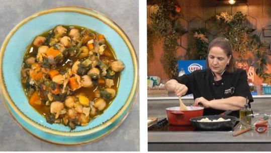 Spinaq me qiqra dhe qepë të njoma nga amvisa Dhurata Dino