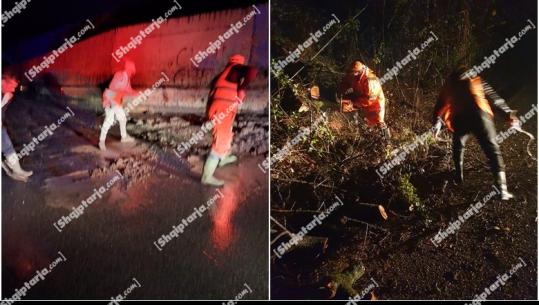 Elbasan/ Rënie gurësh dhe inertesh në disa akse rrugore, probleme me energji elektrike në disa zona 