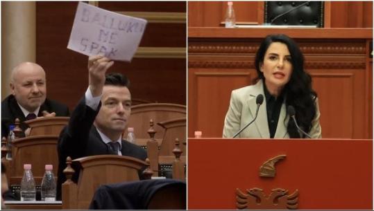 Agron Shehaj përjashtohet nga salla, Balluku: Ngele si soprano, fol si burrë! Balla kërkon 5 minuta pushim për largimin e deputetit