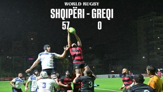 Shqipëria e regbisë bën historinë, kuqezinjtë mposhtin 57-0 Greqinë në Tiranë