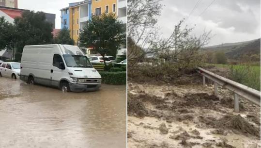  Moti i keq/ Lagjia Besëlidhja në Lezhë 'pushtohet' nga uji, rrëshqitja e dherave bllokon aksin Peshkëpi-Vllahinë-Poçem në Vlorë