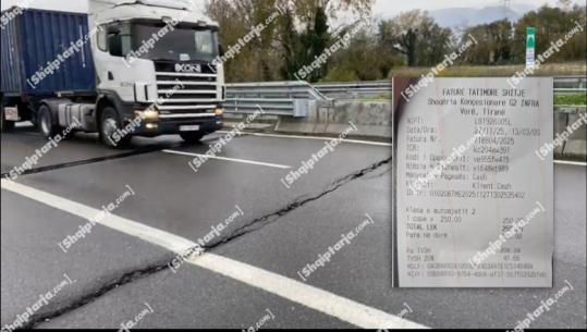 Aksi Thumanë-Kashar amortizohet brenda vitit, rruga çahet në gjithë gjerësinë e korsisë! Gener 2 merr tarifën por s’e mirëmban (VIDEO)