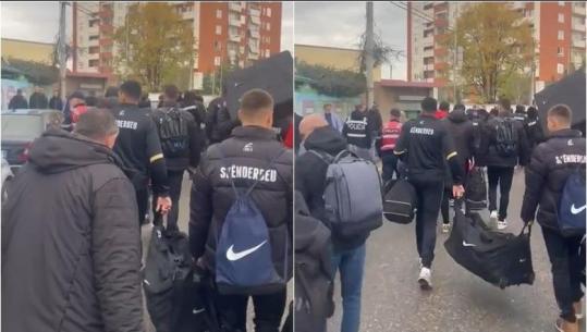 VIDEO/ FSHF anuloi ndeshjen, momenti kur lojtarët e Skënderbeut largohen nga stadiumi 'Redi Maloku' i Fushë-Krujës