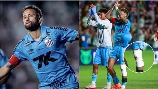 VIDEO/ Neymar luan i dëmtuar dhe shënon tre gola, Santos pranë mbijetesës! Flamengo shpallet kampion në Brazil