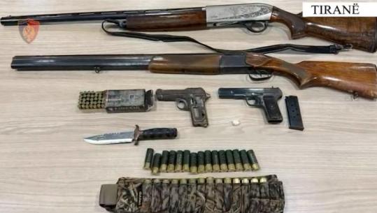 Lëviznin të armatosur, arrestohen dy të rinj në Tiranë! Sekuestrohen 4 armë zjarri dhe municion luftarak (EMRAT)