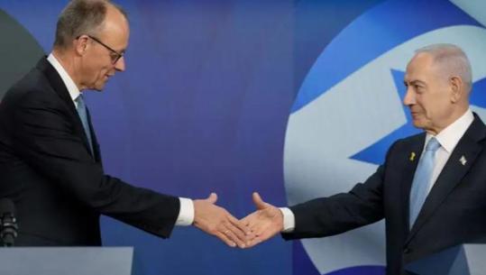 Merz-Netanjahu, shtrëngim duarsh, por qëndrime të ndryshme