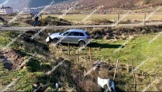 Dibër/ Përplasen dy automjete në Rrugën e Arbrit, ‘Audi’ del nga rruga! Nuk ka persona të lënduar