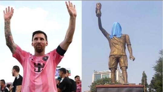 Lionel Messi nis turneun 'GOAT' në Indi, do zbulojë shtatoren e vetes 22 metra të lartë në Kalkuta