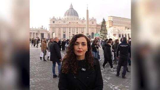 Osmani vizitë zyrtare në Vatikan, takon Papa Leone XIV, kërkon njohjen e Kosovës