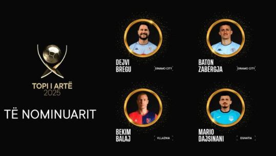 Sonte 'Topi i Artë shqiptar, 4 futbollistë të nominuar! Do shpërndahen 9 çmime, 2 për Kombëtaren