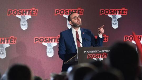 Gazmend Bardhi nga protesta: Rama, Balluku dhe bandat prapa tyre duan që ne të heshtim, populli nuk dorëzohet deri në fitore