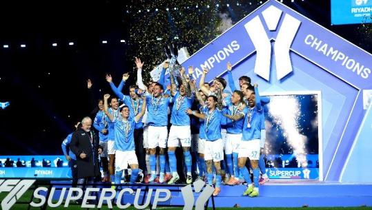 GOLAT/ Napoli fiton 2-0 kundër Bolognas në Riad dhe ngre për herë të tretë në histori trofeun e Superkupës së Italisë