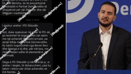 Salianji sot takim në Shkodër, PD mesazh anëtareve: Organizohet nga Benet Beci dhe falangat e tij