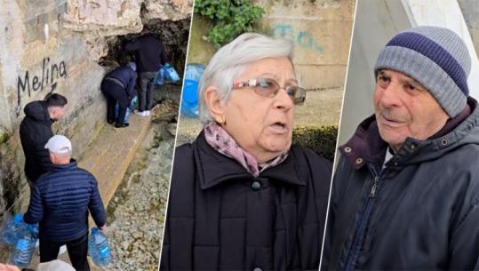 Vlora prej 3 ditësh pa ujë të pijshëm, qytetarët mbushin në burime! Spitali furnizohet me autobotët e zjarrfikësve (VIDEO)