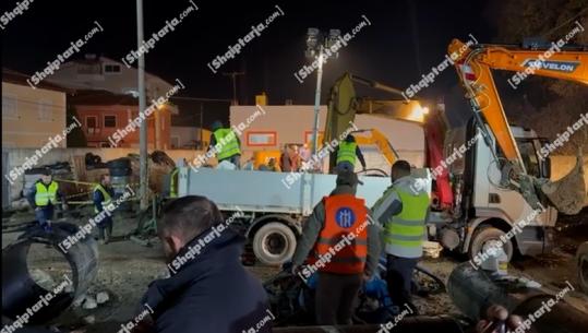 Nis puna për riparimin e tubacionit kryesor të furnizimit me ujë në Vlorë pas mbërritjes së pjesëve të reja