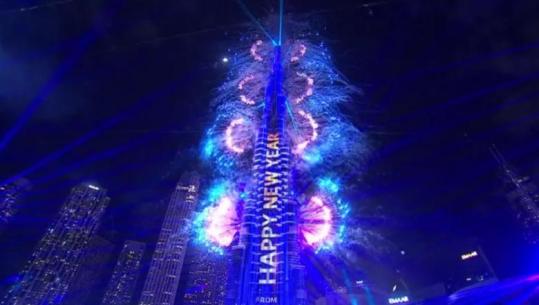 Dubai pret Vitin e Ri 2026, spektakël fishekzjarrësh në kullën më të lartë në botë