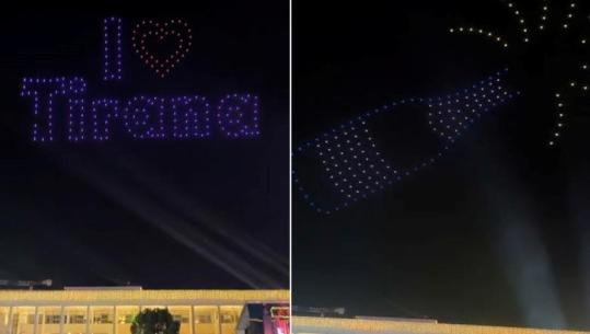 Në prag të vitit 2026, spektakël dronësh në kryeqytet