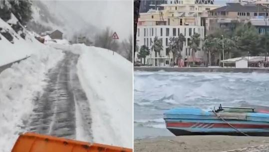 Moti i keq/ Rrugët në veri të kalueshme, dëbora i lë vendin shiut! Reshje deri më 7 janar, autoritetet apelojnë për kujdes! Pezullohet lundrimi i trageteve në Vlorë