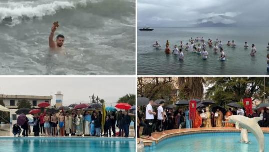 Epifania/ Zhvillohet Shërbesa e Ujit të Bekuar, anulohet hedhja e kryqit në Durrës e Gjirokastër! Besimtarët sfidojnë motin e keq në Berat, Vlorë e Sarandë