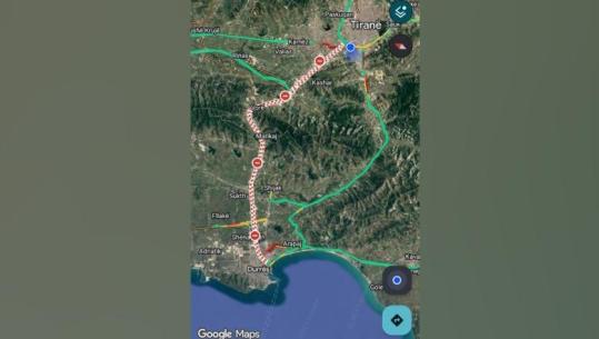 Google Maps e nxjerr të bllokuar, por autostrada Tiranë-Durrës është plotësisht e aksesueshme