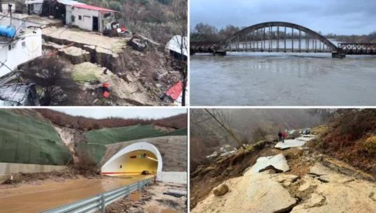 Moti i keq/ Vjosa del nga shtrati pranë Mifolit, 13 familje të evakuuara! Përmbytje edhe në Pogradec, rrëshqitje dherash në aksin Qukës-Qafë Plloçë