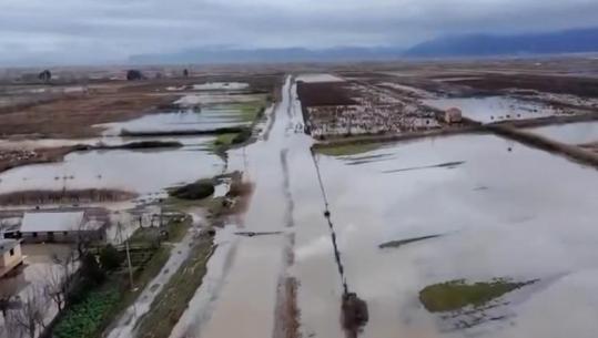PAMJET ME DRON/ Banesa dhe toka bujqësore nën ujë nga përmbytjet në Kurbin