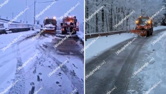 Dëborë edhe në veri të vendit, preken akset Hani Hotit - Dogana Vermosh dhe Bogë-Theth