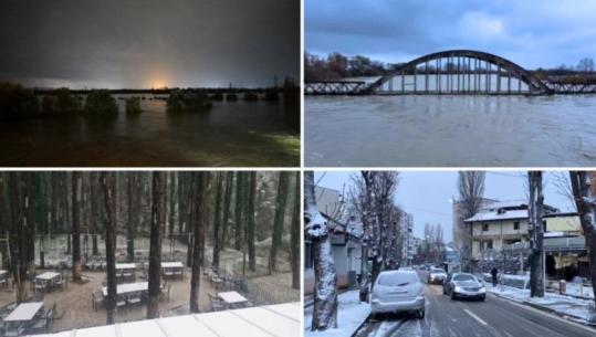 Moti i keq/ Vjosa doli nga shtrati, Novosela dhe Ferrasi i Fierit më të rrezikuarat! Në Durrës lumi Ishëm ‘rrethon’ banesat! Në veri reshje bore
