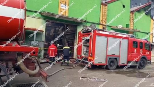 Tiranë/ Zjarri te tregu '5-Maji', flakët janë shuar! 2 zjarrfikëse në gatishmëri nëse ka riaktivizim