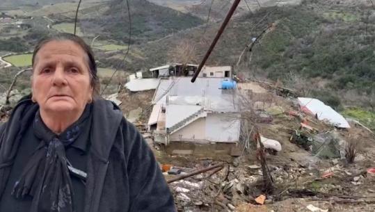 Rrëshqitja e dheut shkatërroi 2 shtëpi, Report Tv në Vajzë të Vlorës! Banorët në dhimbje për mundin e jetës: Ishte tmerr, oborri po shembej