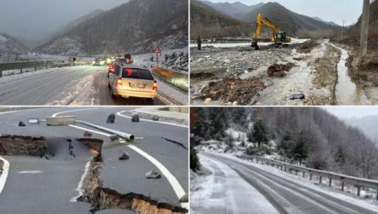 Rrëshqitje dherash e dëborë, bllokohet 'Rruga e Arbrit'! Evakuohen 5 familje në Pogradec! Akset kombëtare të lira, probleme vetëm te dytësoret