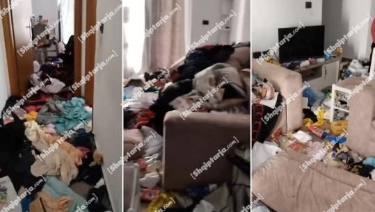 E kthyer ‘përmbys’ me papastërti në 4 cepat, ish-vjehrra nxjerr VIDEON brenda banesës ku 33-vjeçarja braktisi 3 fëmijët në Durrës