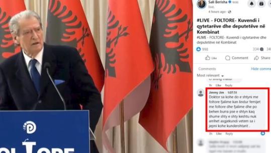 FOTOLAJM/ Berisha takim me demokratët në Kombinat, komenti epik në postimin e tij: Doktor sa do ta shtyni me foltore e fjalime, fëmijët po na bëhen burra