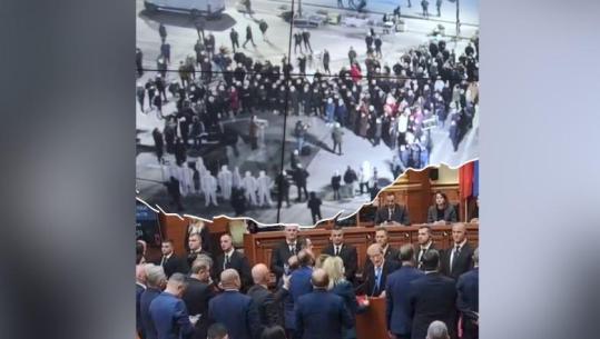 Taulant Balla ironizon protestën e tkurrur të Berishës: Këta janë njëlloj sa në sallë edhe në shesh!