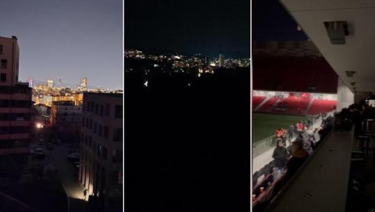 Një pjesë e Tiranës pa energji elektrike, shkak defekti në linjën e OST. Për 40 minuta u ndërpre ndeshja Dinamo-Vllaznia