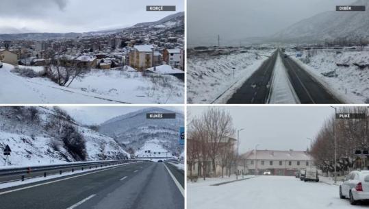 I ftohti mbërthen vendin, stuhia e dëborës sjell probleme në rrugë e energji! Drejt Dardhës vetëm me zinxhirë, kujdes në Rrugën e Kombit dhe Rrugën e Arbrit