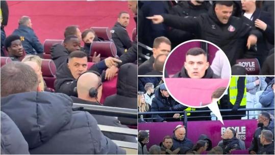 VIDEO/ Granit Xhaka s'i mban nervat, përplaset me tifozin e West Ham: Hajde ta sqarojmë jashtë