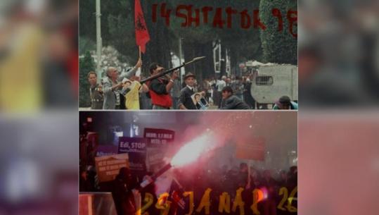 Braçe krahason protestën e PD me revoltën e 14 shtatorit 1998: 28 vite me zjarr, po e njëjta ndërtesë dhe i njëjti qëllim