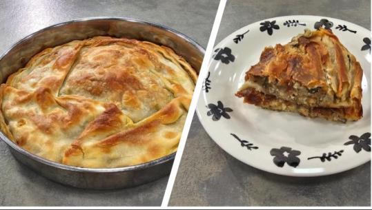 Byrek tradicional me patëllxhanë nga zonja Albana