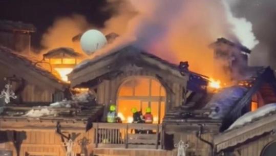 Hoteli luksoz në Alpet e Francës përfshihet nga flakët, mbi 90 persona evakuohen