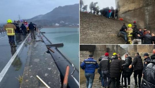 Aksident në aksin Mjedë-Spathar, makina përfundon në liqenin e Vaut të Dejës! Shpëtohen 3 personat që ndodheshin në automjet