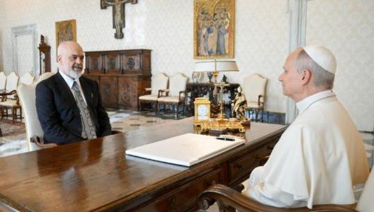 Rama në Vatikan, vizitë në Pallatin Apostolik, takohet edhe me Papa Leonen XIV! Në fokus të diskutimeve situata në Ballkan dhe rruga e Shqipërisë drejt BE-së