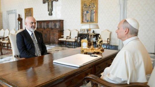 Vizita zyrtare në Vatikan, kryeministri Rama pritet nga Papa Leone XIV në Pallatin Apostolik