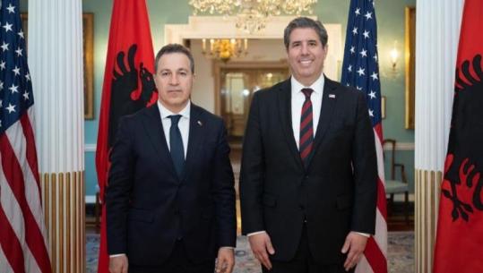 Uashington/ Peleshi takohet me numrin 2 të Departamentit Amerikan të Shtetit, kryetari i Kuvendit: SHBA partneri kryesor strategjik për Shqipërinë