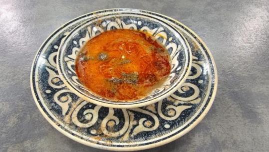 Çorbë me mëlçi, miell misri dhe kos nga zonja Albana