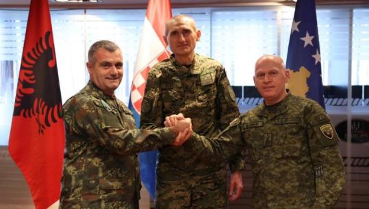Shefat e Shtabeve të Shqipërisë, Kosovës dhe Kroacisë takohen në Tiranë, Vengu: Bashkë për sfidat e sigurisë dhe kërcënimet hibride