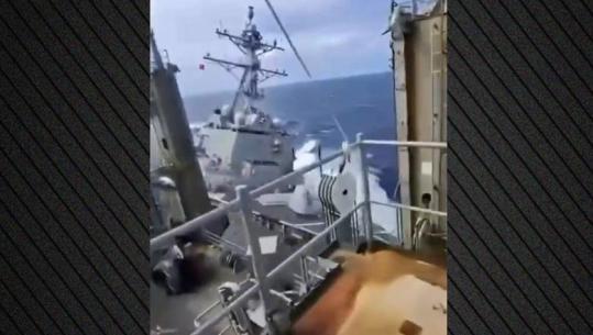 Dy anije të Marinës së SHBA-së përplasen pranë Amerikës së Jugut, dalin pamjet nga momenti i incidentit (VIDEO)
