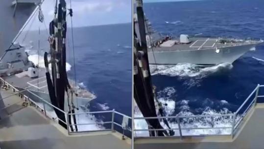Dy anije të Marinës së SHBA-së përplasen pranë Amerikës së Jugut, dalin pamjet nga momenti i incidentit (VIDEO)